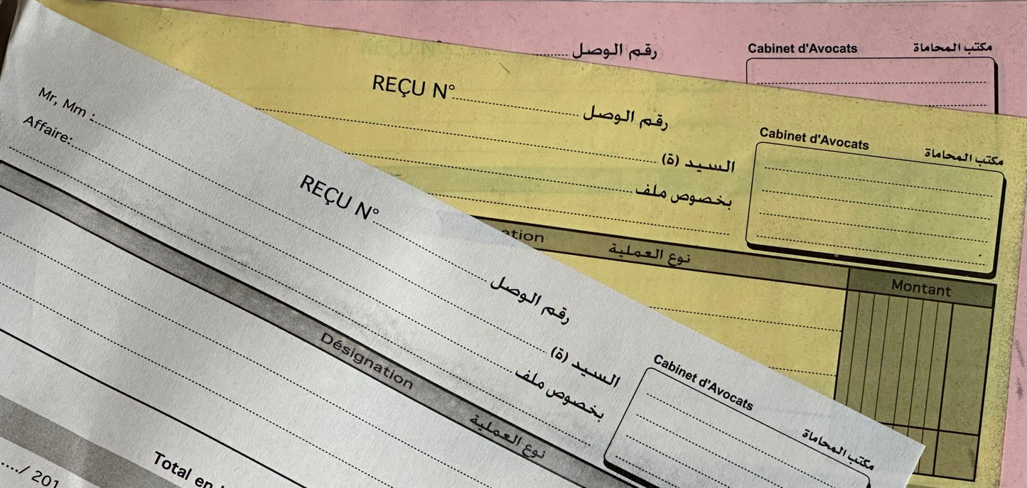 01-Carnet Reçu Cabinet